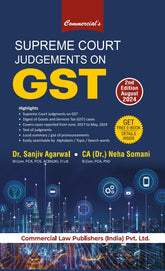 Commercial's Supreme Court Judgements on GST book by Dr. Sanjiv Agarwal & CA (Dr.) Neha Somani